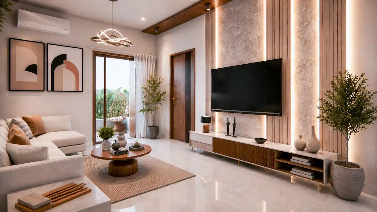 Modern luxury apartment interior designed by DESCORP